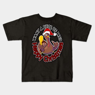 Funny Turkey Leg Christmas Dinner Holidays Kids T-Shirt